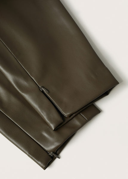 Classic Straight Leather Pant