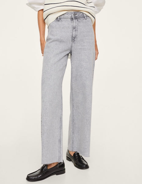 High Waist Culotte Jeans