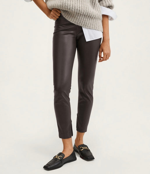 Classic Straight Leather Pant
