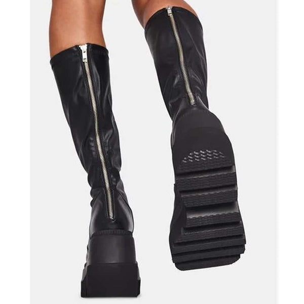 Mid-calf Platform Boots