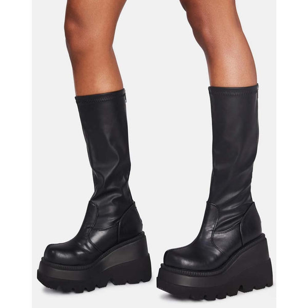 Mid-calf Platform Boots