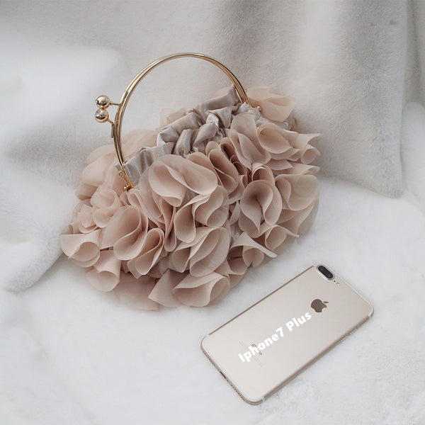 Flower Paillette Clutch