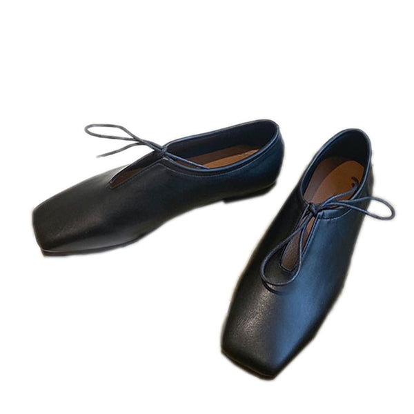 Square Toe Ballet Flats