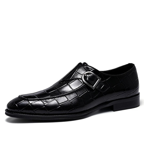 Checkered Single Monk Shoe