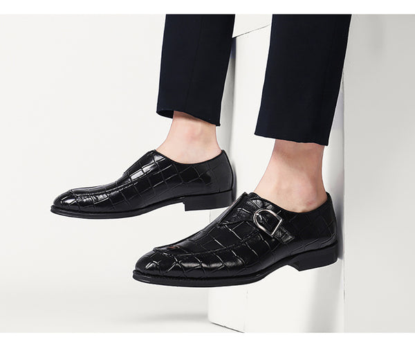 Checkered Single Monk Shoe