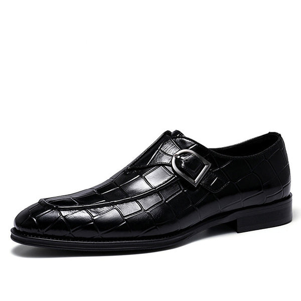 Checkered Single Monk Shoe