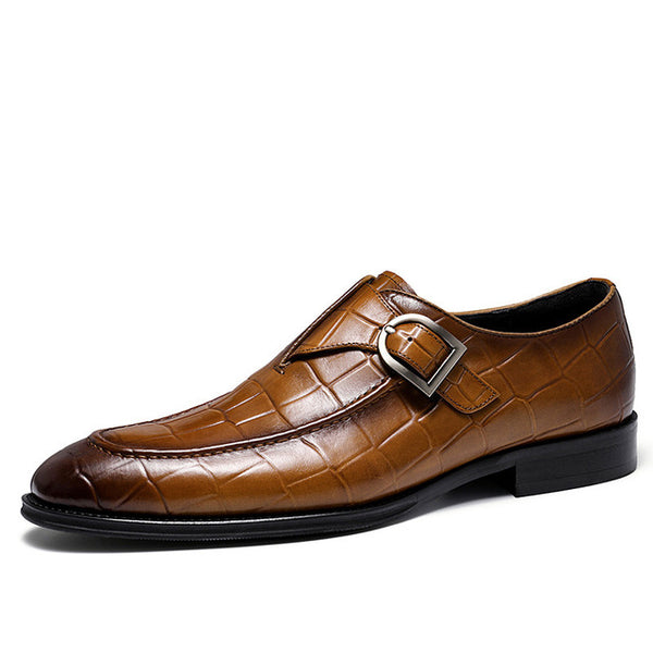 Checkered Single Monk Shoe