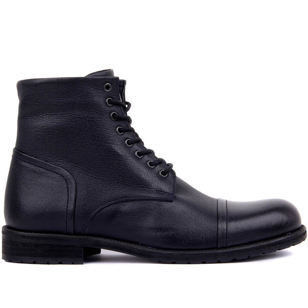 Cap Toe Leather Boot