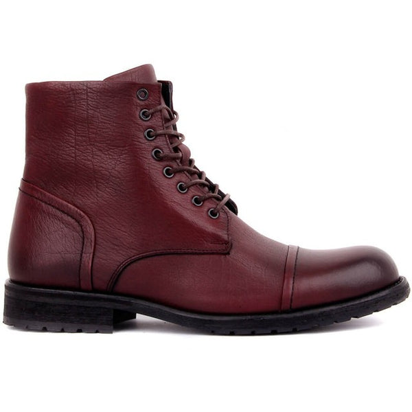 Cap Toe Leather Boot