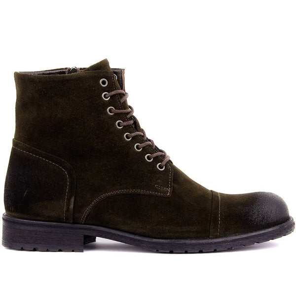 Cap Toe Leather Boot