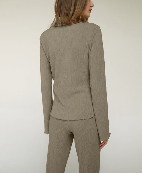 High Waist Pleated Suit