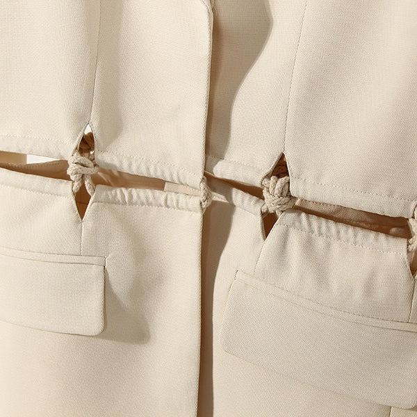 Loose Patchwork Suit