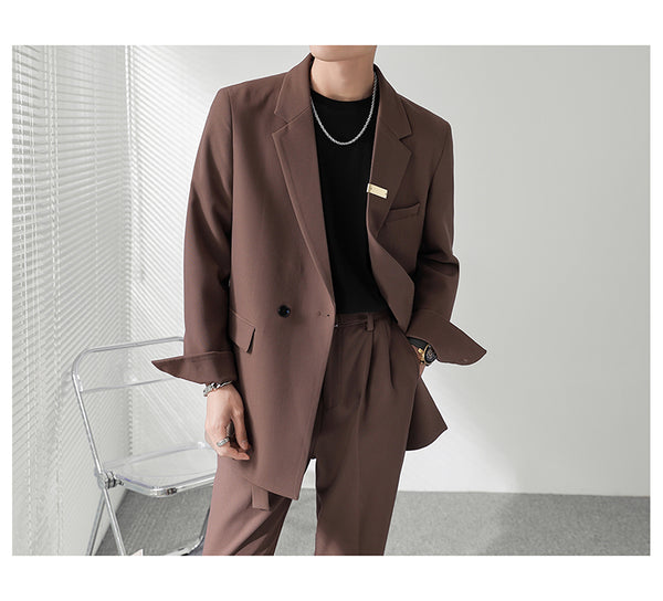 Double Breasted Blazer Suit