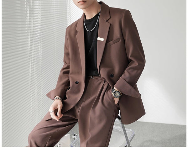 Double Breasted Blazer Suit