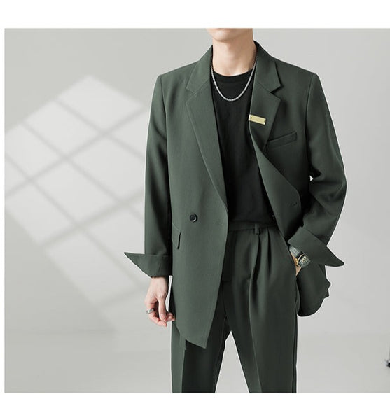 Double Breasted Blazer Suit