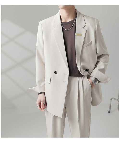 Double Breasted Blazer Suit