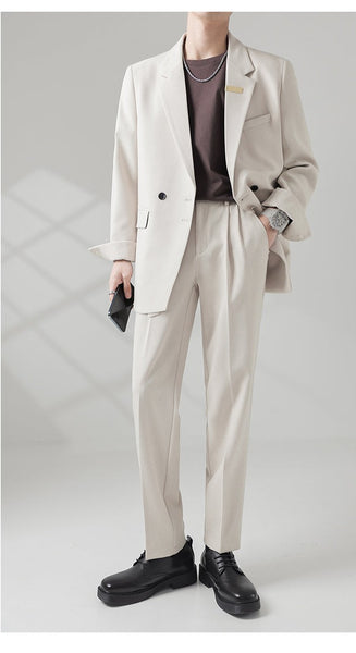 Double Breasted Blazer Suit