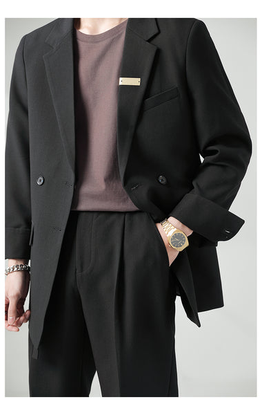 Double Breasted Blazer Suit