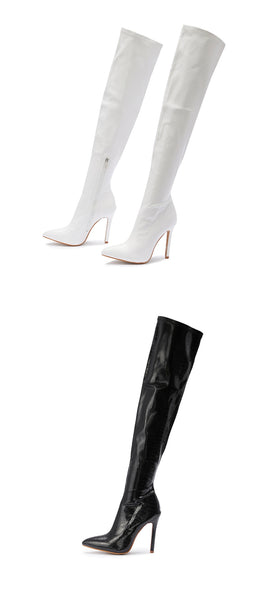Stiletto Hell Thigh Boots