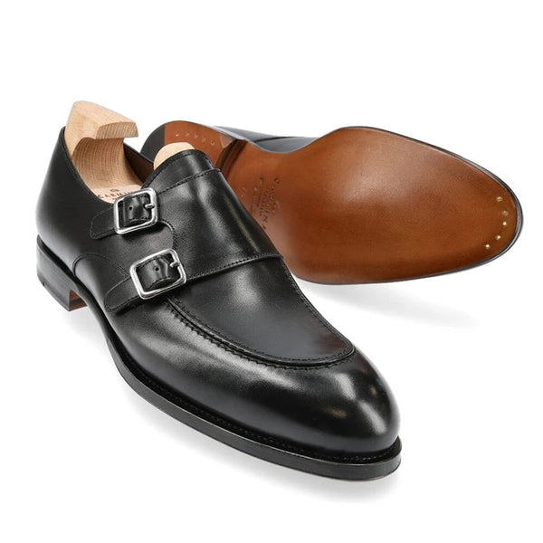 Double Monk Leather Shoes