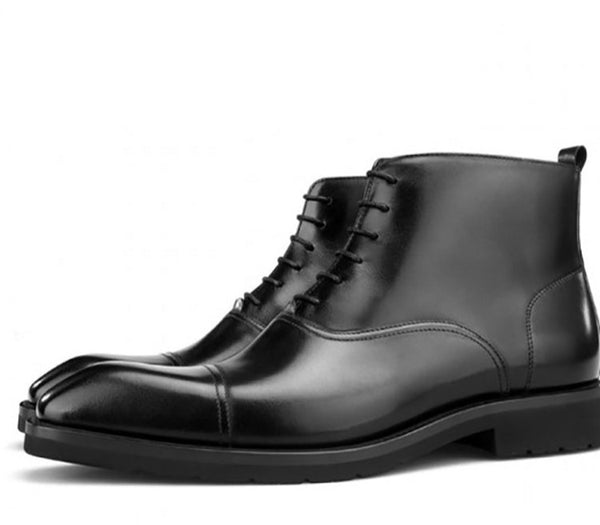 Square Toe Black Chukka Boot