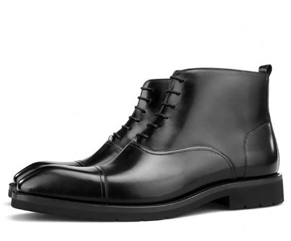 Square Toe Black Chukka Boot