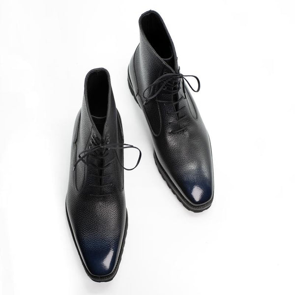 Solid Lace- Up Men Boot