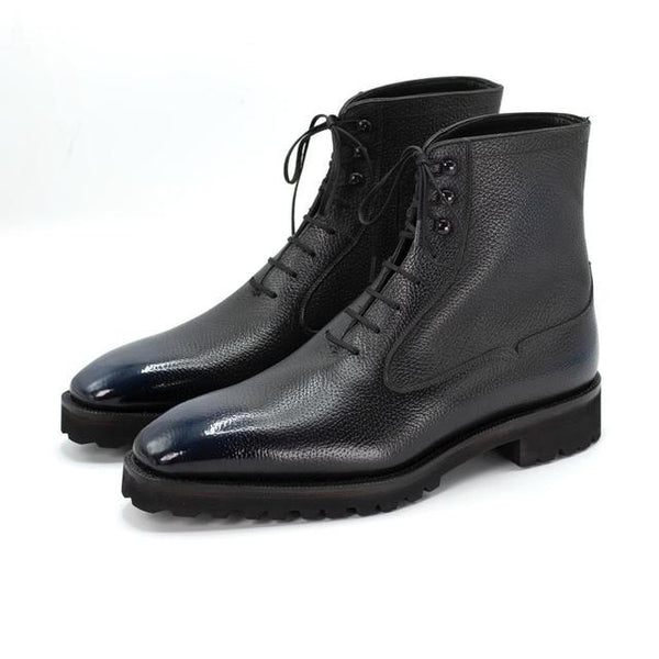 Solid Lace- Up Men Boot