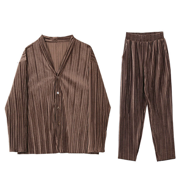 Oversized Pleated Set