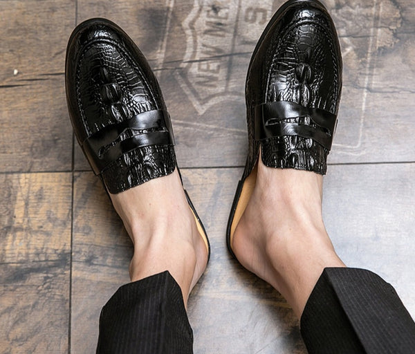 Crocodile Pattern Mule