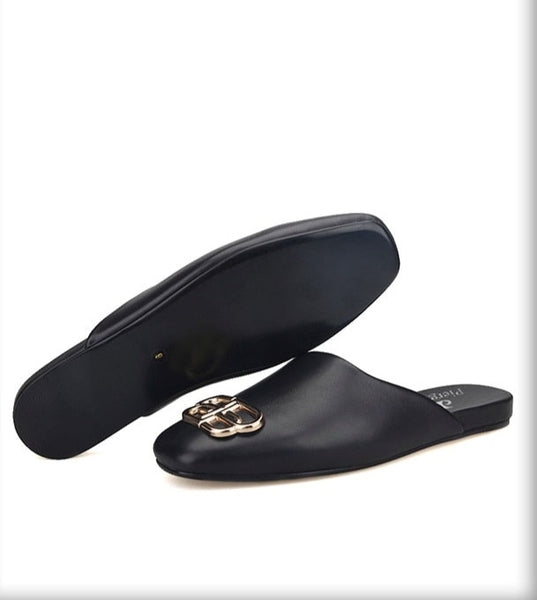 Cozy Buckle Mule