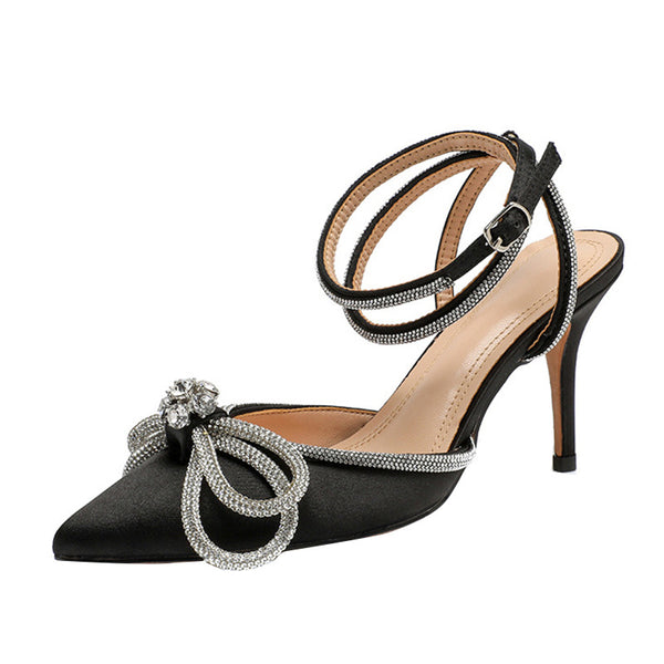 Rhinestone Bowtie Sandal