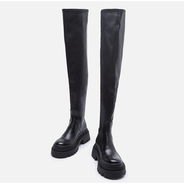 Knee Hight Platform Boot