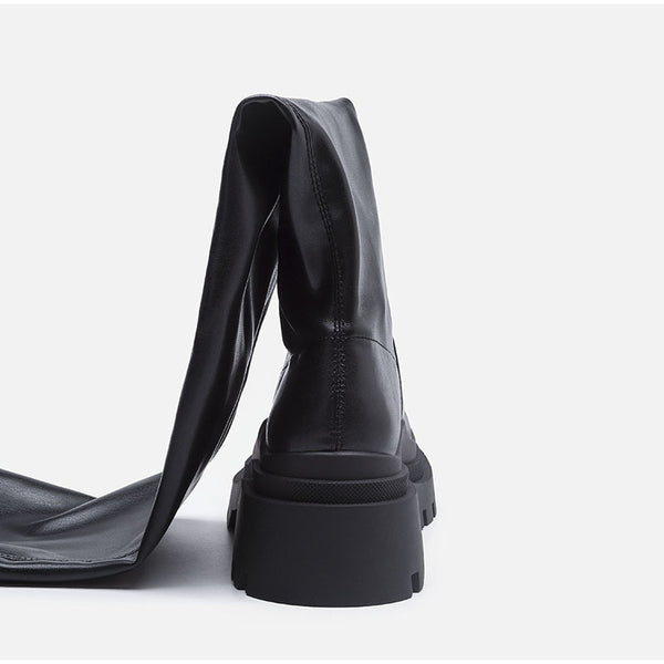 Knee Hight Platform Boot