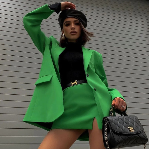 Bold Double Blazer Suit