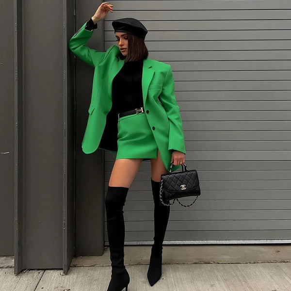 Bold Double Blazer Suit