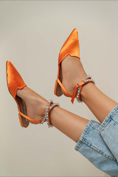 Satin Ankle Sandal