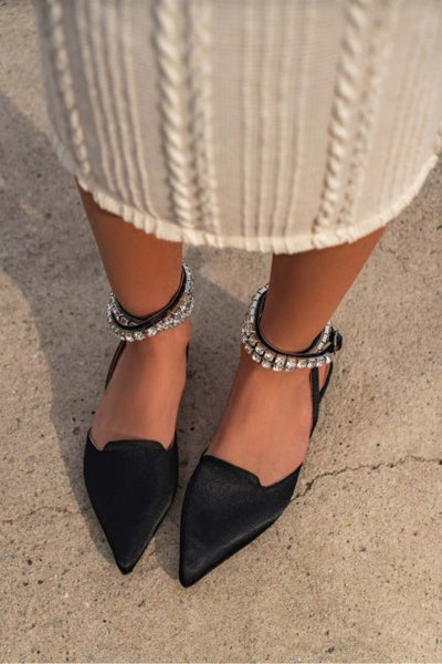 Satin Ankle Sandal