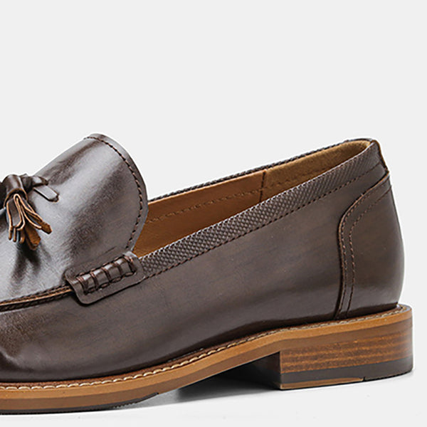 Leather Tassel Loafer