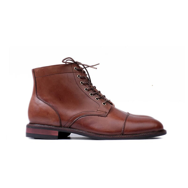 Brown Lace- Up Men Boots