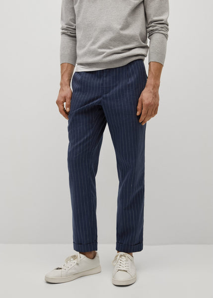 Linen Striped Trousers