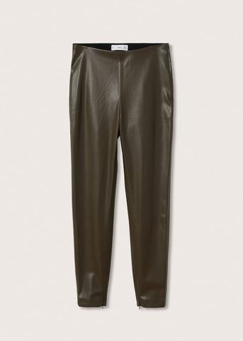 Classic Straight Leather Pant