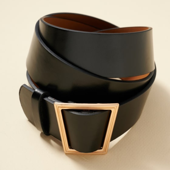 Sleek Leather Belt