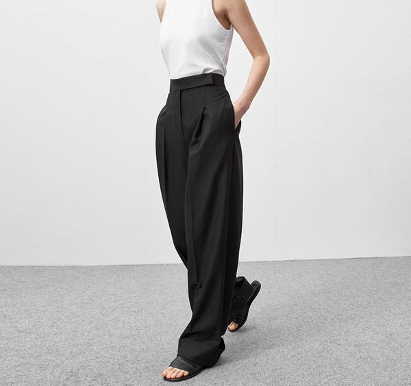 Pleated Office Trousers
