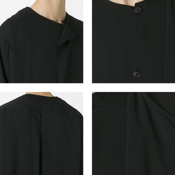 Asymmetrical Double Layer Shirt