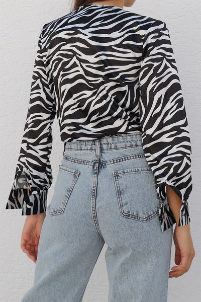 Zebra Print Bodysuit