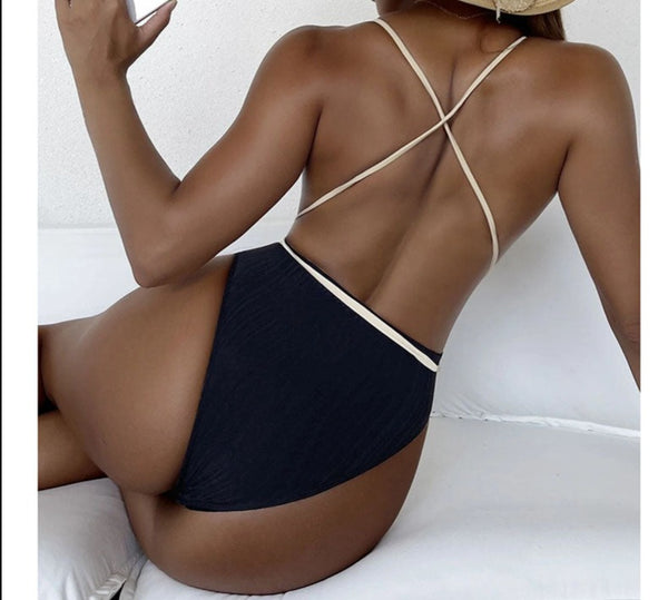 One Piece Backless Swimsuit
