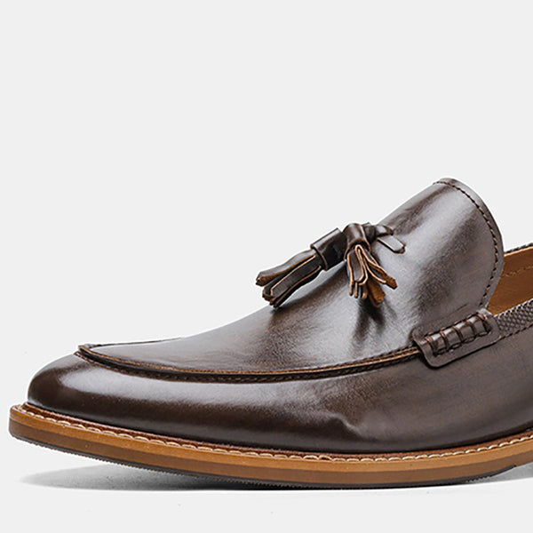 Leather Tassel Loafer