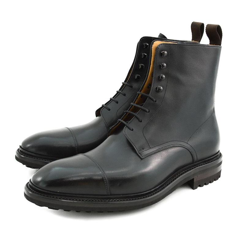 Gray Lace- Up Men Boot